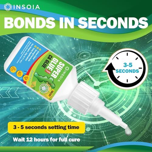 Thin CA Glue, 20g Premium Cyanoacrylate Super Glue Fast Drying 2 CPS Viscosity Adhesive for Woodturning, Pen Making, Hobby, Fossil Prep, Inlays, Hardening, Stabilizing&More - size: 20 Grams * 1 Pack, style: Thin CA Glue