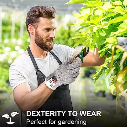 Xuhal 20 Pairs Cut Resistant Gloves Level 5 Protection Cutting Safety Kitchen Anti Cut Gloves for Kitchen (S) - size: Small