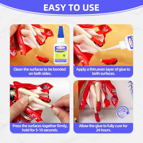 Silicone Glue Instant Glue 60g, Clear Waterproof Heat-Resistant Adhesive for Silicone Repair, Bonding Models, TPR, TPU & DIY Crafts - with Anti-Clog Cap, Fast-Drying Formula - size: 60g, style: Silicone Glue