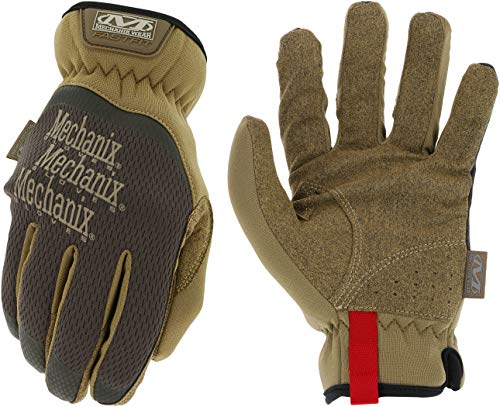 Mechanix Wear: FastFit Work Glove with Elastic Cuff for Secure Fit, Performance Gloves for Multi-Purpose Use, Touchscreen Capable Safety Gloves for Men (Brown, Medium) - color: Brown, size: Medium, style: 1 Pair