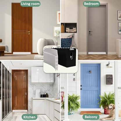 Door Draft Stopper, Weather Stripping Door Seal, Garage Window Blocker, Cold Air Insulation, White
