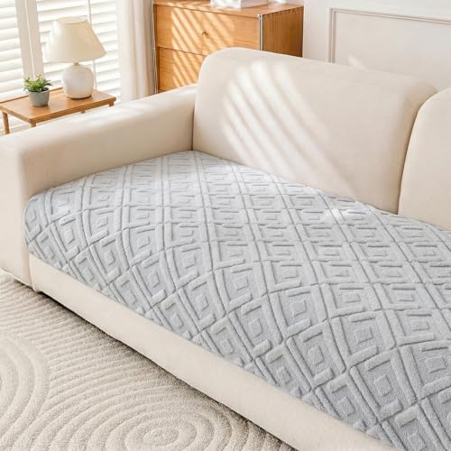 KRFOONN Plush Sofa Cover for Dogs Washable Pet Couch Covers for 3 Seaters Cushion Sofas Non-Slip Couch Cushion Covers Soft Sofa Slipcovers Cushion Protector for Dogs Pets Mat (35.5" x 83", 04) - color: Color04, size: 35.5" x 83"