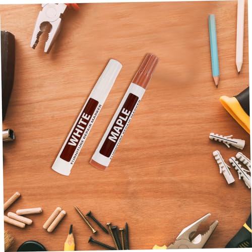 LIFKOME Hardwood Floor Scratch Repair Kit 8pcs Furniture Repair Pens Touch-up Paint Markers Wood Stains Pen for Scratch Removal