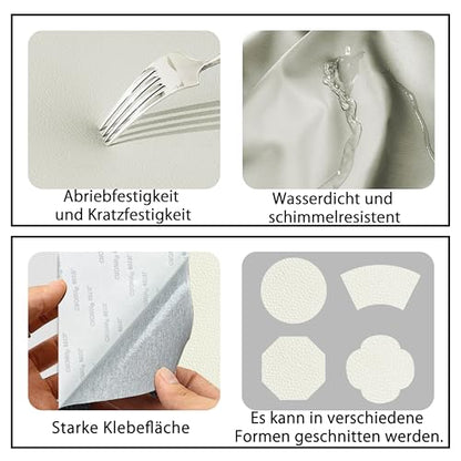 Self Adhesive Leather Repair Patch,8x12 inch Vinyl Repair Kit,Leather Repair Kit for Furniture,Car Seat,Couch,Office Chair,2 Pcs Beige - color: Beige, size: 8*12inch