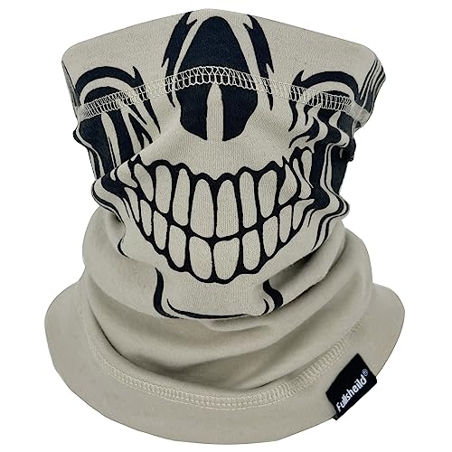 Fullsheild FR Flame Resistant Face Mask Full Cover Neck Gaiter Snood for Welding Hunting Army Military Working - color: Skull