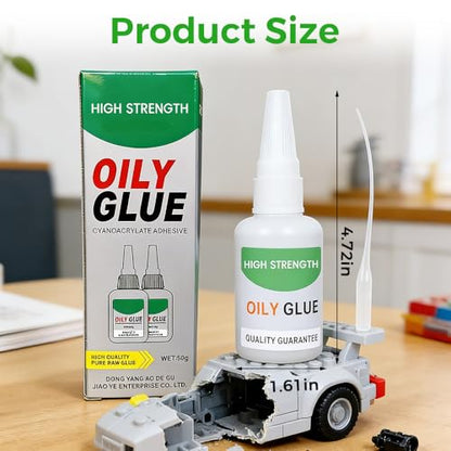 Welding High Strength Oily Glue, Multi Purpose Repair Adhesive for Metal Plastic Wood Ceramic Leather, Fast Bonding Precision Tip Super Glue for Household Fixes (1)