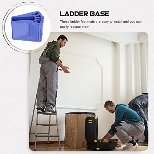 Balacoo Non-Slip Ladder Feet Mats Ladder Pad Covers for Stairs in Rubber for Home Industrial Use