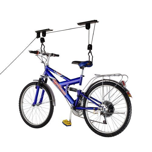 Bike Hanger - Overhead Hoist Pulley System with 100lb Capacity for Bicycles or Ladders - Secure Garage Ceiling Storage by Rad Sportz - size: 1-Pack