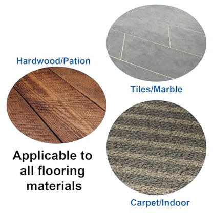 Premium Furniture Pads - Thick Non-Slip Rubber Pads for Furniture, 8PCS Anti-Slide Grippers for Sofa, Chair, Recliner, Table - Protects Hardwood & Carpet Floors