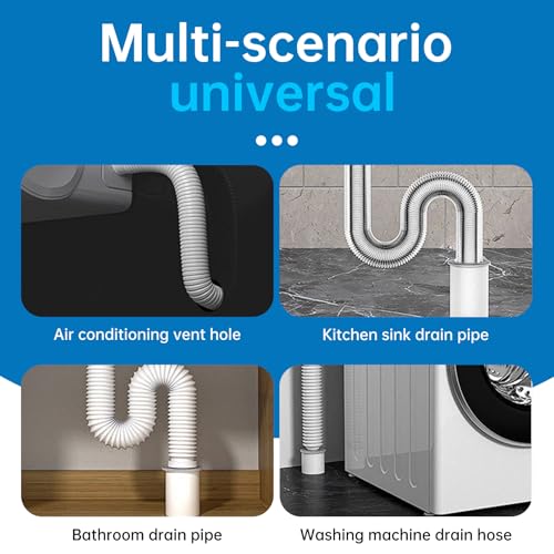 Quick Mending Mud & Waterproof White Sealant Putty (Pack of 8) - Ideal for Sealing: Air Conditioning Gaps, Wall Holes, and Drain Pipe Connections，Duct Seal Repair Sealing Clay. - color: 8 pack of 40g sealant