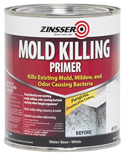 qt Zinsser 276087 White Zinsser, Mold Killing Primer Water-Based Mold Killing Primer - size: 32 Fl Oz (Pack of 1)