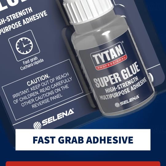 TYTAN Professional Super Glue 0.7 oz (20g) 1 Pack – Fast Dry Clear Cyanoacrylate Adhesive – Strong Instant Bond for Plastic, Metal, Wood, Rubber & More – Precision Nozzle