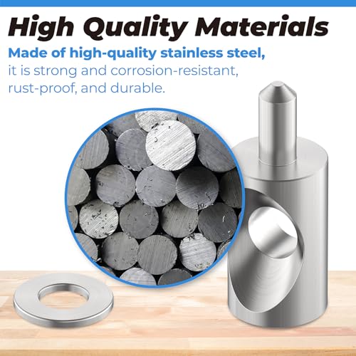 Stainless Steel Hinge Pin fits Framed Shower Door, Pivot Hinge Pin 5/16" Diameter and Washer 2 Pack - size: ‎2CSHP516