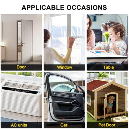 Foam Tape Weather Stripping, 1/2 in x 1/2 in x 6.5Ft Black Self Adhesive Weather Strips, Tool-Free for Tiny Local Medium Gap Sealing - color: Black, size: 1/2 In x 1/2 In x 6.5Ft