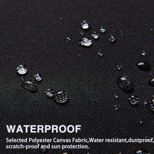 Gheeidau Canvas Repair Patch 9×11 Inch 3Pcs Waterproof Self-Adhesive Fabric Repair Patch for Tents,Boat Cover,Pop Up Canopy,Patio,Bags,Car Seats,Sofas,Furniture Cover(Black) - color: Black, size: 9"×11"×3PCS