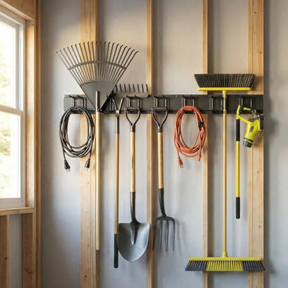 MBQQ Garage Tool Organizer Wall Mounted, 24 Inches Adjustable Garden Tool Organizer Rack,Heavy Duty Yard Tool Organizer - size: SET OF 3