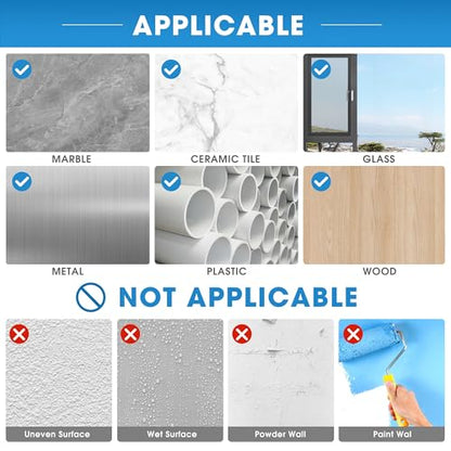Double Sided Tape Heavy Duty - Nano Removable Adhesive Mounting Tape Wall Decor, Clear Sticky Picture Hanging Transparent Strips Command Tapes for Poster Carpet Art Craft Home Office School (10FT) - size: 10 FT