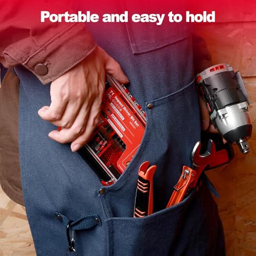 Geinxurn IPX4 Waterproof Small Storage Parts Organizer, Small Parts Case with Removable Dividers, Screwdriver Bit Set Box(2 Boxes) - style: DMBQC-7D