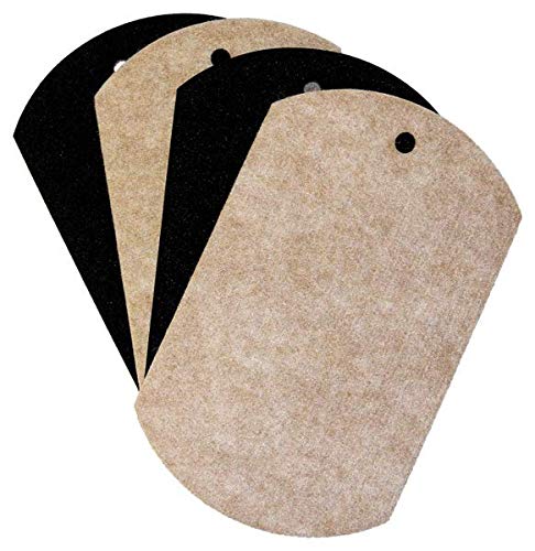 Furniture Slides for Hardwood, Tile, Luxury Vinyl, and Other Hard Surface Floors, 8” Long x 5” Wide (4 Slides per Set) - size: 8" x 5"