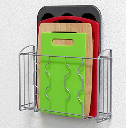Simple Houseware Over Cabinet Door Organizer, Silver - size: 1 Pack