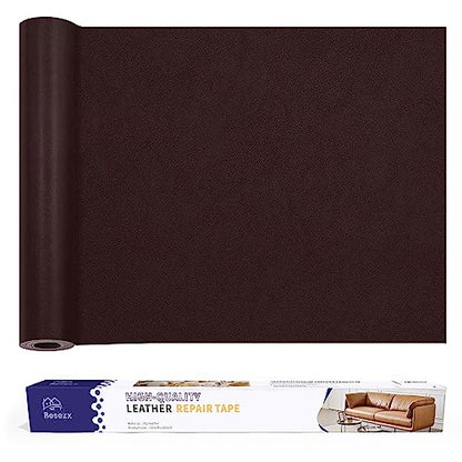 Leather Repair Patch Tape Kit, Self-Adhesive Leather & Vinyl Repair for Furniture, Couch, Sofa, Car Seats, Office Chair - 30inx16in - color: Burgundy, size: 30 in X 16 in
