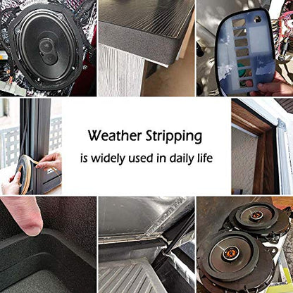 Adhesive Foam Strips -1" W x 1/8" T- Neoprene Weather Stripping High Density Foam Tape Seal for Doors and Windows Insulation - size: 1in x 1/8in - 32ft