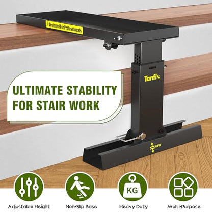 Foldable | Heavy-Duty Ladder Extender Pro, High Strength Steel Material Design Ladder Extension Pro for Stairs w/Non-Slip Mat, 9.5-15" Adjustable Height, Applicable Feet Spacing 25" - size: Classic
