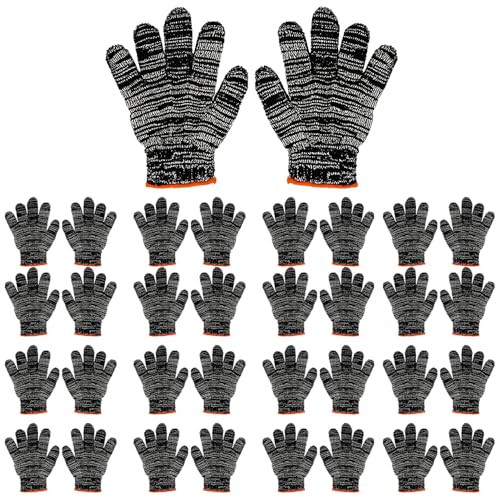 12pcs Durable Work Gloves - Breathable, Thin & Wear-Resistant for Construction, Gardening, Home Renovation & Auto Repair