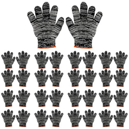 12pcs Durable Work Gloves - Breathable, Thin & Wear-Resistant for Construction, Gardening, Home Renovation & Auto Repair