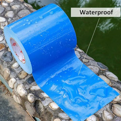 BOMEI PACK 6" Blue Duct Tape,Wider Roll,6 Inches x 60 Yards,9 Mil Thick Heavy Duty,Waterproof,Flexible,No Residue and Tear by Hand,Multi-Use for Indoor & Outdoor Repairs - color: Blue