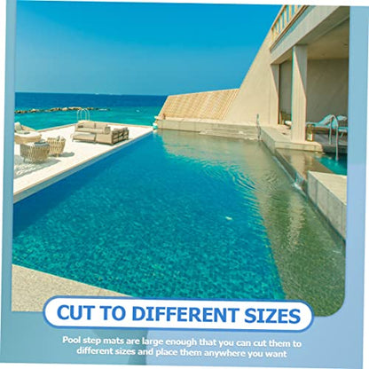 Cabilock Thickened Pool Ladder Mat Non-Slip Pool Step Mat Pool Ladder Protective for Safety