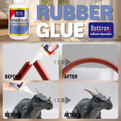 2-Pack Rubber Glue, Strong Flexible & Waterproof Super Glue for Rubber Repair, Heavy-Duty Adhesive for RC Tires, Shoe Soles, Seals, Hoses, Motorcycle Grips & Automotive Parts - size: 2 Pake, style: Rubber Glue