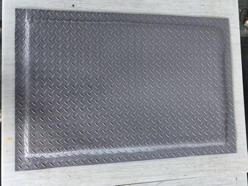 Anti Fatigue Mats Industrial 3' x 6' 15/16" Thick Ergonomic Standing Mat Commercial Kitchen Mat Heavy Duty Diamond Plate Shop Floor Mats Helps Relieve Back and Leg Soreness, Grey - size: 3' x 6'