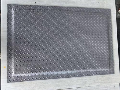 Anti Fatigue Mats Industrial 3' x 6' 15/16" Thick Ergonomic Standing Mat Commercial Kitchen Mat Heavy Duty Diamond Plate Shop Floor Mats Helps Relieve Back and Leg Soreness, Grey - size: 3' x 6'