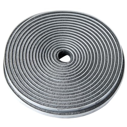 33 Ft Gray Self-Adhesive Soundproofing Weather Stripping for Doors and Windows Weather Stripping Brush for Sliding Windows/Doors Frame Sid 0.35" Wide x 0.2" Thick(5mm) - size: Brush Height 0.2in