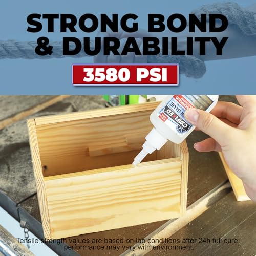 Wood Super Glue 120 Gram 4oz, Clear Instant Medium Cyanoacrylate Adhesive Liquid for Woodworking Wooden Crafts Furniture Repairs, All Purpose Strong CA Glue for Metal Glass Plastic Ceramic Leather - size: 4 oz