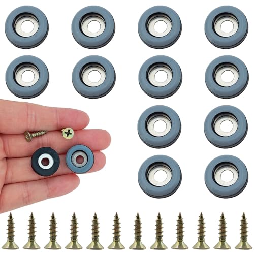 12pcs Screw on Furniture Glides 0.75 Inch (19mm) Diameter PTFE Teflon Chair Leg Floor Protectors Heavy Duty Furniture Sliders Pads Table Foot Gliders for Hardwood Carpet and Tile Floors - size: 0.75 inch(19mm)