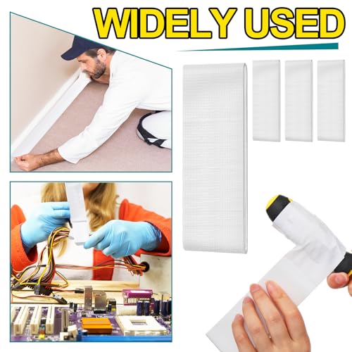 4 Pack 1.77 in x 10 ft Travel Duct Tape Mini Pocket Size Flat Roll Flexible Heavy Duty Waterproof Tear by Hand for Repair Outdoor Emergency Gear EDC DIY Craft Camping Hiking (White) - size: White