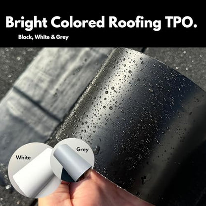 HSS Sealant Tape with MicroSealant - Waterproof Commercial Roofing Tape for Roof and RV Repair - UV- & Weatherproof - Black - 2 inch x 25 feet - color: Black, size: 2" x 25'