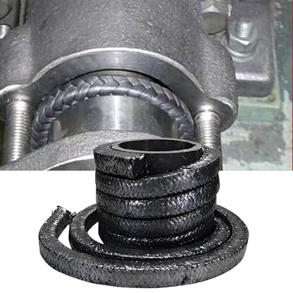 Flexible Graphite Braided Compression Packing ，for Pump Valve or Mechanical Seal 3/16" x 3/16", 10 feet - size: 3/16", 10 feet