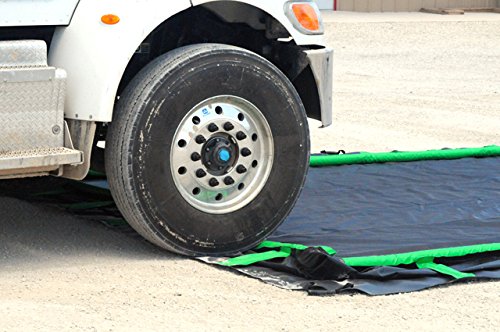UltraTech 8715 Ultra-Containment Berm, Rapid Rise Model, 12' x 72', Black - size: 12' x 72', style: Copolymer
