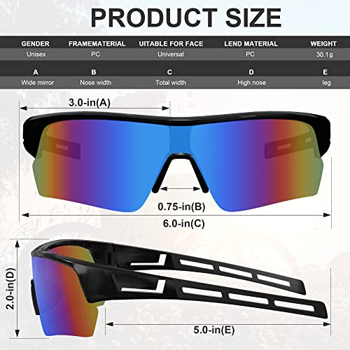 Tinted Safety Glasses for Men Women, Safety Goggles Impact Resistant, ANSI Z87.1+ UV400 Eye Protection, Anti Scratch - color: 12pack-multicolor