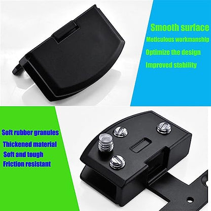 Black Glass Door Hinge Cabinet and Bathroom Door Hinge Suitable for Thickness of 5-8mm - color: black (5 pairs (= 10 pieces))
