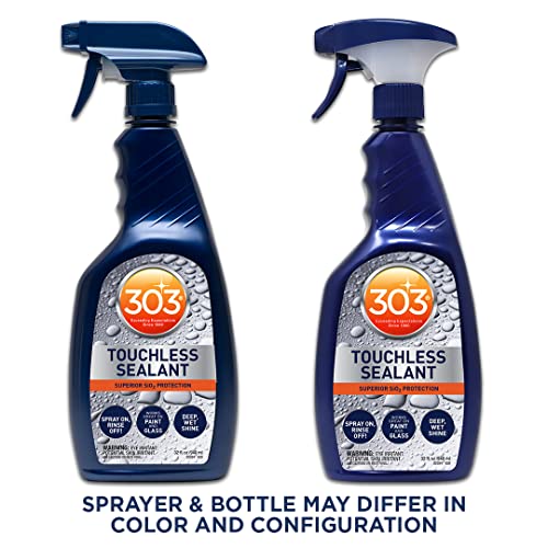 303 Products Touchless Sealant - SiO2 Water Activated Paint & Glass Protection - Spray On, Rinse Off - Lasts 2X Longer Than W- Deep, Wet Shine, 32 fl. oz. (30394CSR) - size: 32 Fl Oz (Pack of 1)