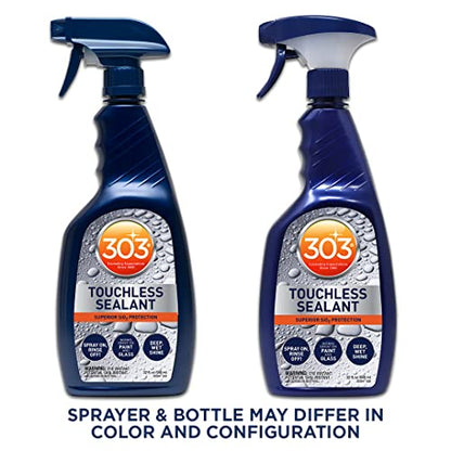 303 Products Touchless Sealant - SiO2 Water Activated Paint & Glass Protection - Spray On, Rinse Off - Lasts 2X Longer Than W- Deep, Wet Shine, 32 fl. oz. (30394CSR) - size: 32 Fl Oz (Pack of 1)