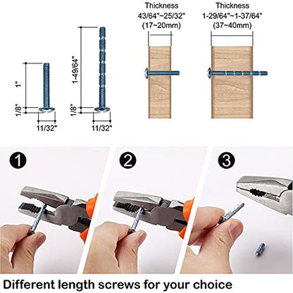 Amerdeco 10 Pack Brushed Satin Nickel Cabinet Knobs Single Hole Cabinet Handles 2 Inch Solid Zinc Alloy Cupboard Drawer Knobs Kitchen Cabinet Knobs T Bar Hardware ZH0003BSNK - color: Brushed Satin Nickel, size: Knobs