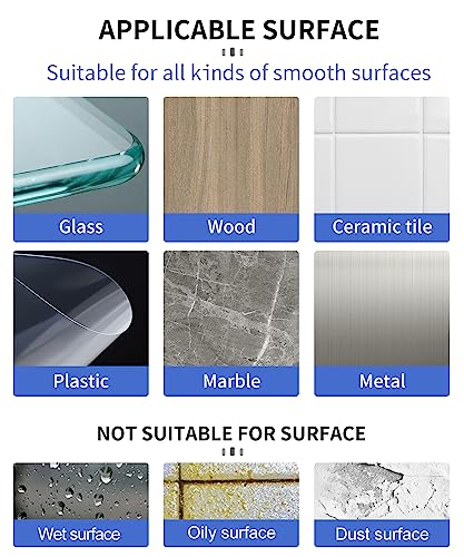 PHIXBEAR Medium Mounting Putty No Residue, Double Sided Tape Glue Adhesive Dots Clear Museum Sticky Tack, Picture Hanging Strips Fixed Posters Decor Art Craft Party, 0.31 x 0.51 in (480 Pcs) - size: Medium-Standard