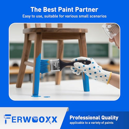 Paint Brushes - 2 Inch Flat and Angle Paint Brush for All Latex and Oil Paints & Stains Paintbrush for Varnish, Paste, Gesso and Limewash(12 Packs) - size: 12 packs