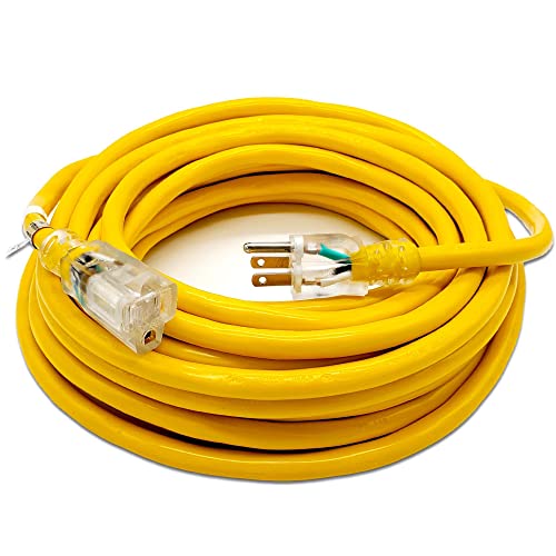 50 ft 10 Gauge Extension Cord - Outdoor Extension Cord Waterproof - Heavy Duty Outdoor Extension Cords 50 ft - Watts Wire - 50' Grounded - extensiones electricas - size: 50 Ft
