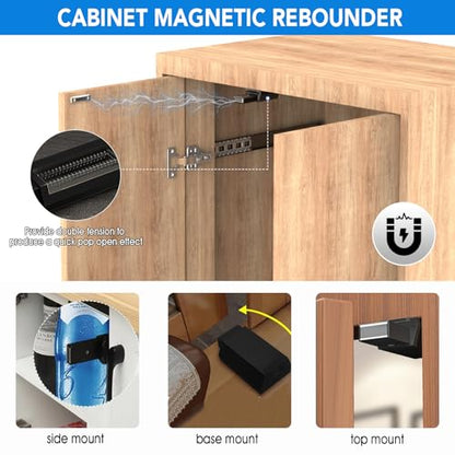 Pocket Door Slide kit, Pivot Door Slide Hardware Insert for Cabinet Doors and Insert Doors, Durable and Silent Design for Kitchen Bathroom Furniture (22in, Pieces, 4) - size: 22in